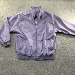 VTG Caesars Casino Jacket Womens Large 90s Purple Indiana Gambling